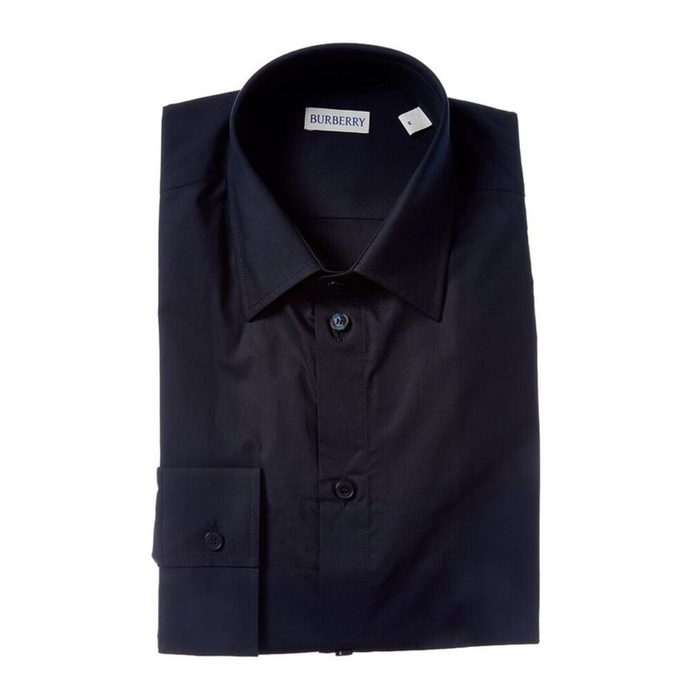 Burberry Mens Dress Shirt, Blue